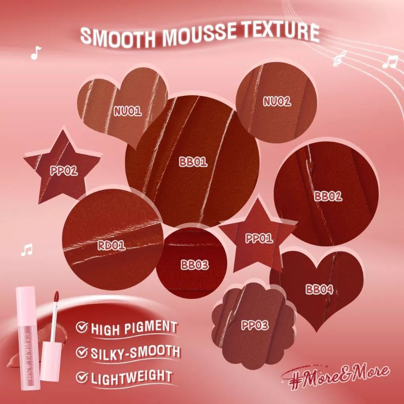 Pinkflash Velvet Airy Matte Mousse Lip Tint