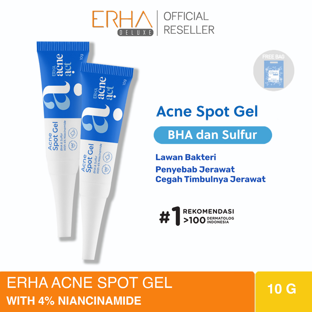 ERHA Acne Spot Gel 2 Pcs - Obat Totol Jerawat Ampuh - Teruji Klinis