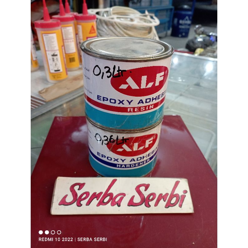 (0.3+0.36L ALF RESIN HARDENER) Lem perekat epoxy resin hardener adhsive