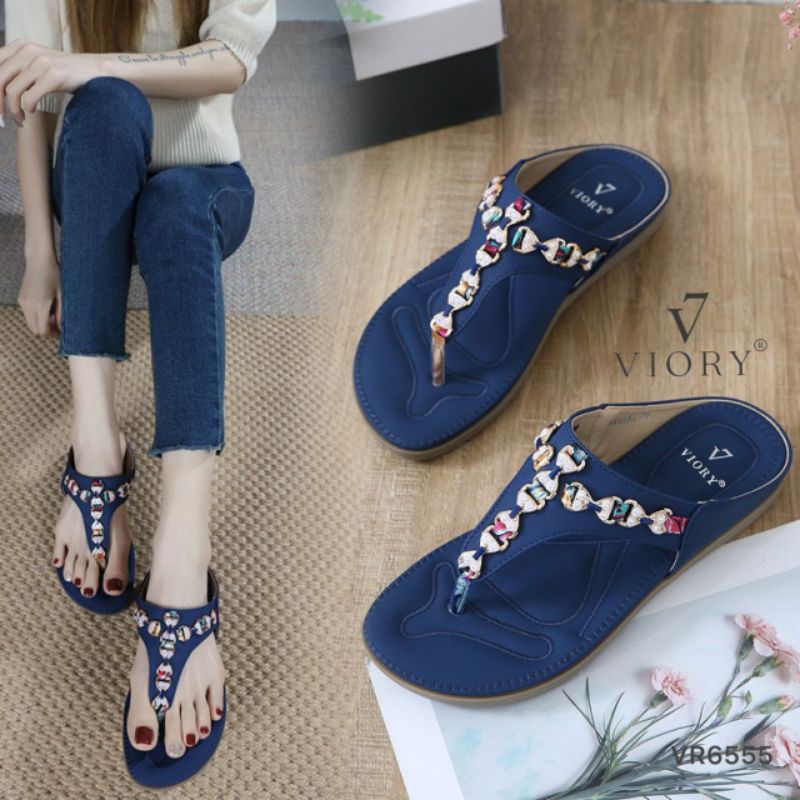 VIORY Sandal Jepit Shoes #VR6555 ORIGINAL