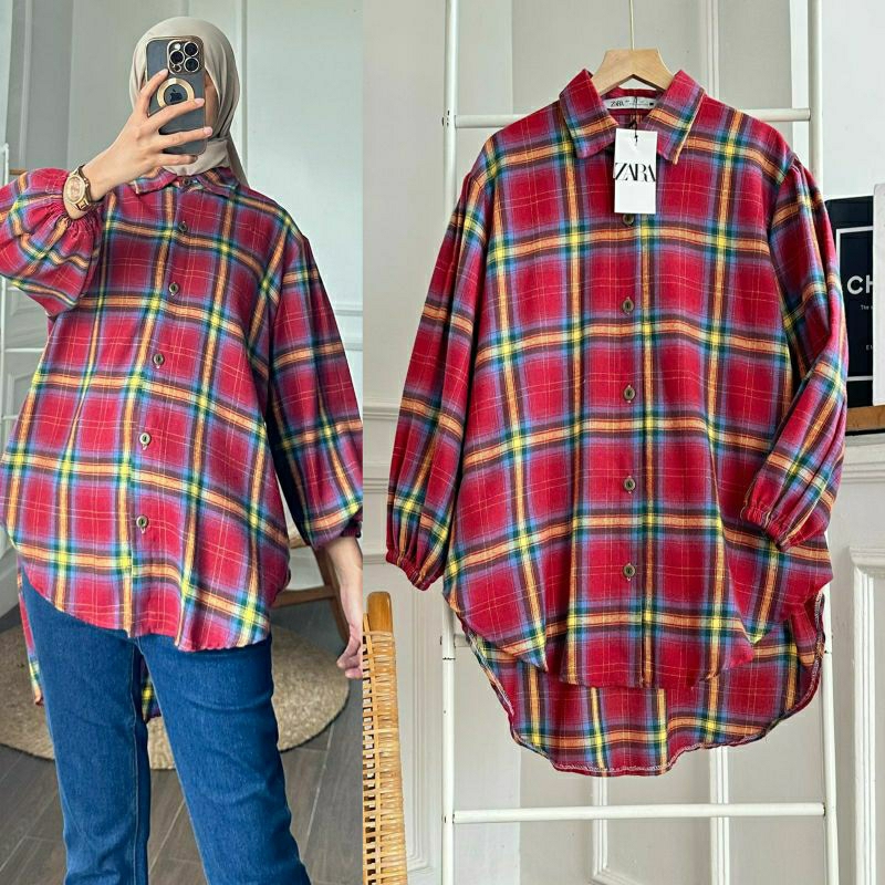 New York Top, BLOUSE WANITA JUMBO CANTIK MODIS FIT XXL LD 120 BAHAN FLANEL PREMIUM KANCING AKTIF TERMURAH OOTD KEKINIAN TERLARIS