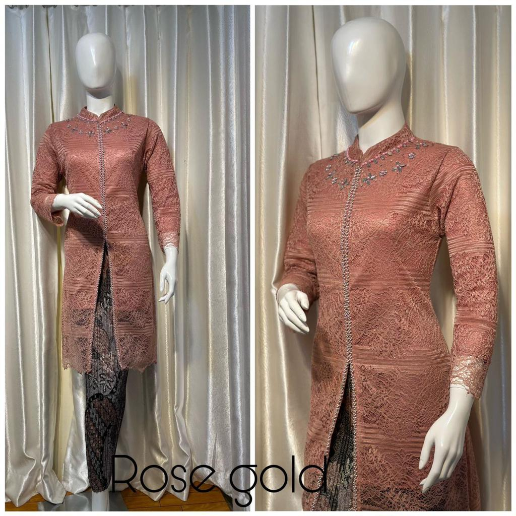Kebaya Angelia / Kebaya Modern / Kutu Baru Payet Bagian Dada / Resleting di Depan / Kebaya Terbaru / OOTD Kekinian / Seragama Pesta Wisuda Nikahan / Busui Friendly