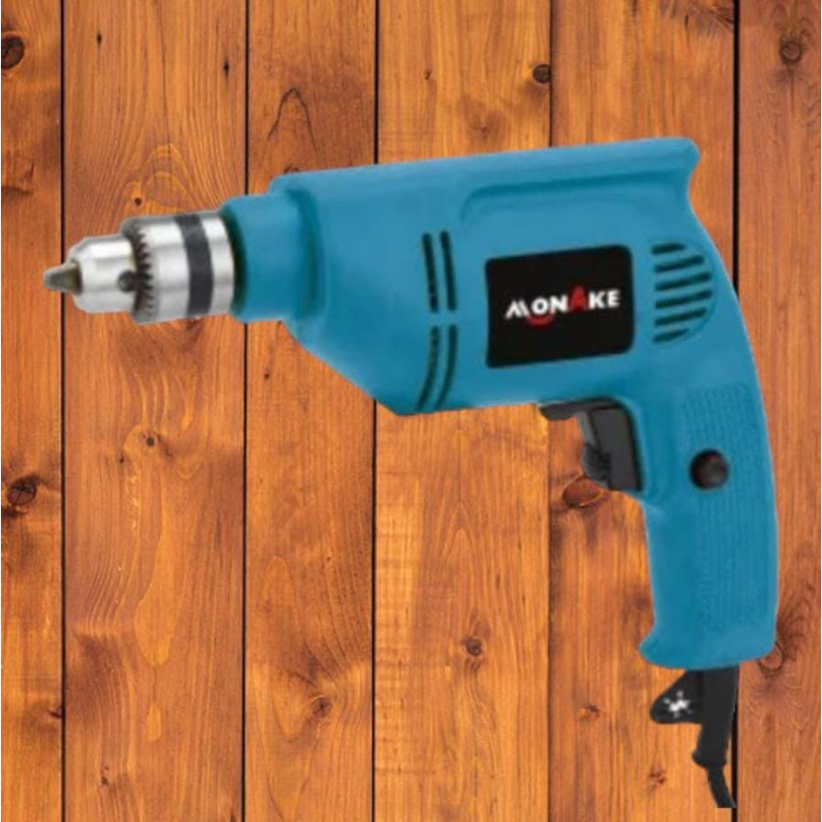 ADEM Mesin Bor 10MM Mesin bor tangan MONAKE / Electric Drill 10 mm Bor impact Bor tembok beton BIRU MAKITTA