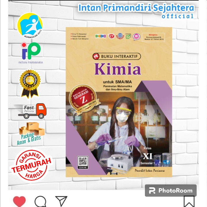 PROMO  BUKU PR INTERAKTIF SMA/MA ( Kurikulum K.13 ) : KIMIA KELAS 11 semester 1 , 2  terbaru 2023 IN