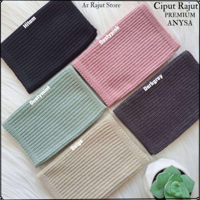 CIPUT RAJUT PREMIUM ANISA MICROFIBER 1WARNA SALUR/Dalaman jilbab anti pusing [PAKET USAHA MURAH 20PCS]