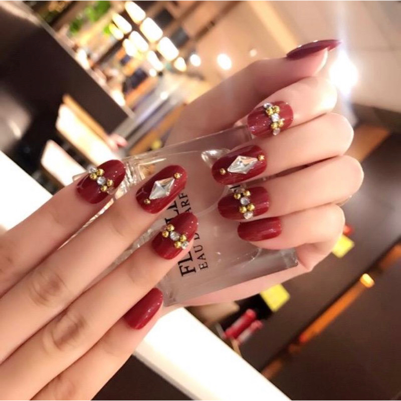 Kuku Palsu 【B103，lem sticker】Nikah kuku Wedding False Nailart Pengantin Tangan