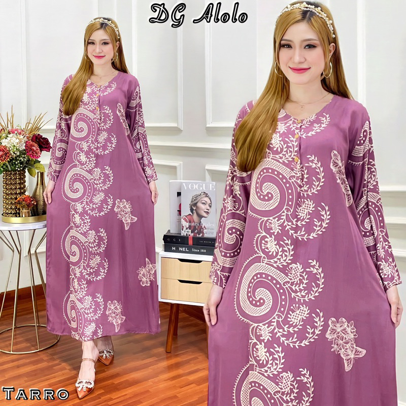 Daster Gamis Rayon Lengan Panjang Bumil Busui Friendly Ld 110