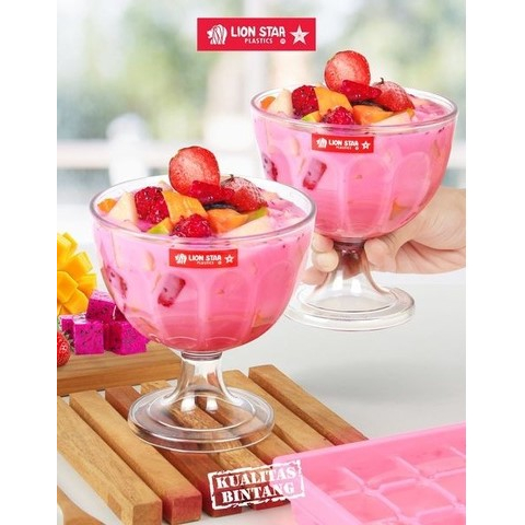 Gelas Plastik Es Buah Es Campur Lion Star 500ml / Velina Cup GL-59