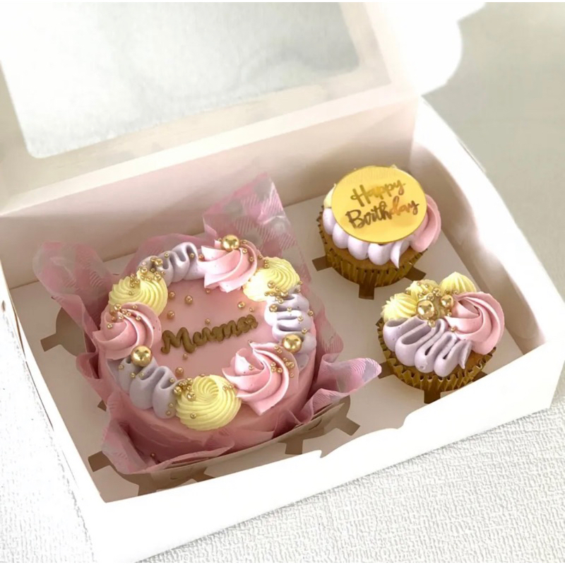 

Tanpa PO Mini Korean Cake X Cup Cake Pink