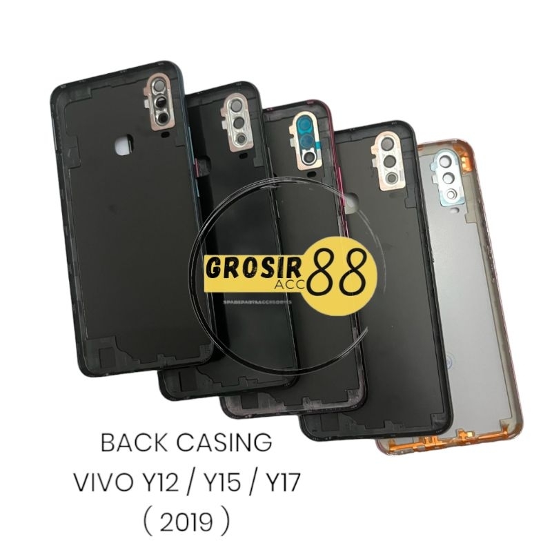 HOUSING BACK CASING FULLSET BACKDOOR + BEZEL VIVO Y12 / Y15 / Y17 ORIGINAL L