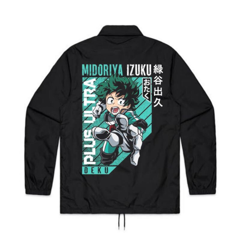 JAKET COACH ANIME MY HERO ACADEMIA - MIDORIYA IZUKU | WINDBREAKERS ANIME MIDORIYA IZUKU