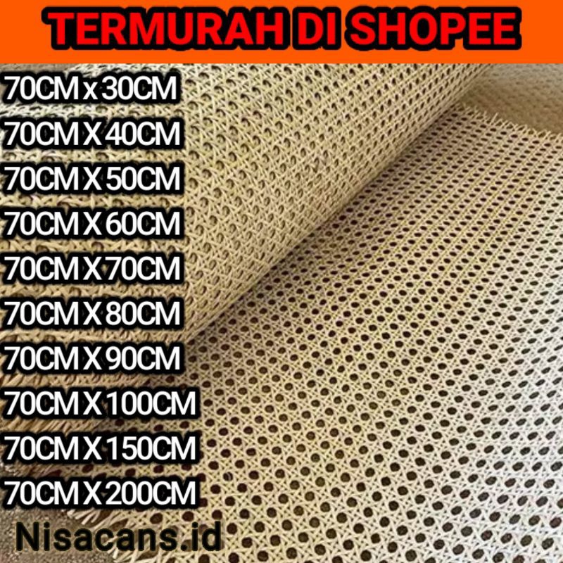 ROTAN-ANYAMAN LEMBARAN ROTAN ALAMI/ROTAN WEBBING MOTOERO/ROTAN KEMBANG TANJUNG