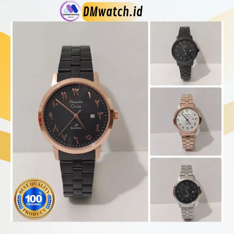 Jam Wanita Alexandre Christie AC1024 AC 1024 Stainless Stell Original Garansi Resmi Alexander Christ