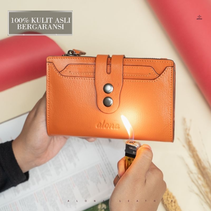 Reven Leather -Alona Leather Dompet Wanita Kulit Asli / Alona Tianna Wallet Dompet Wanita Model Panjang Terbaru Branded Trendy