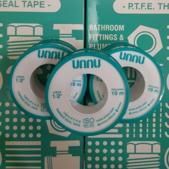 Seal tape Unnu sealtape siltip unnu lakban putih pipa air isolasi pipa isolasi drat pipa