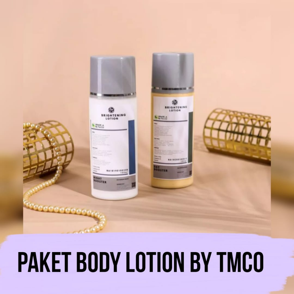 READYSTOK PAKET BADAN LOTION BOSTER PAGI DAN MALAM GRADE A BY TM.CO