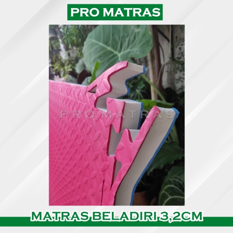 Matras Beladiri puzzle tebal 3,2cm Pencak Silat, Taekwondo, Karate, Muay Thai, BJJ, MMA Eva foam ( b