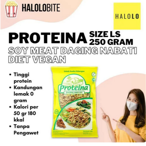 

PROTEINA DAGING NABATI SOY MEAT DAGING KEDELAI CINCANG VEGAN 250GR