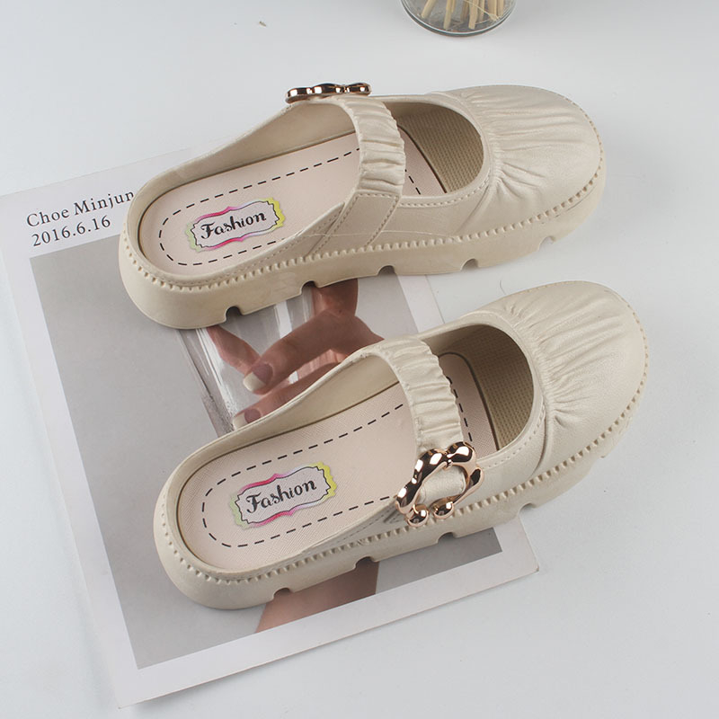 AND / COD / Sepatu Sandal Wanita Import Sepatu Slip On Perempuan Fashion Korea Sepatu Jalan Cewek Kasual Motif Polos Cantik Murah SPT-63