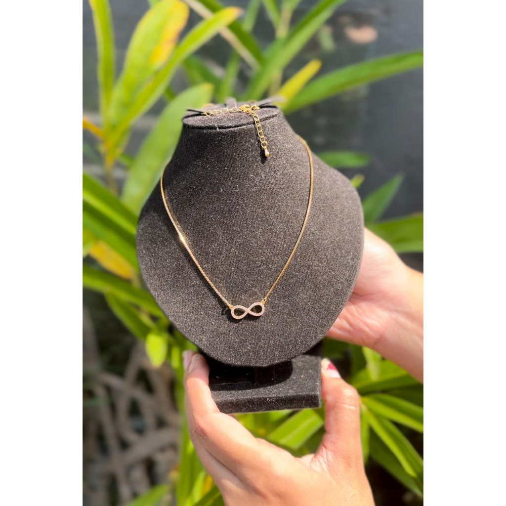 Kalung + Liontin Infinity 8 Xuping Titanium Perhiasan Bali