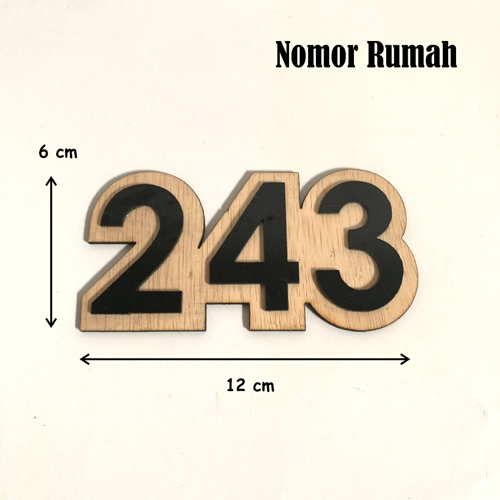 Nomor Rumah Akrilik Nomor Rumah Minimalis Papan Nomor Rumah