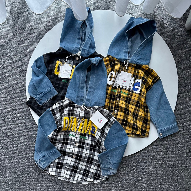 flanel hoodie shirt jeans | kemeja hoodie anak cowok