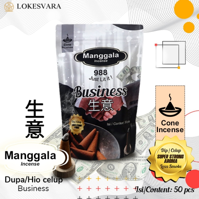 Dupa Hio Wangi Harum Buhur Bukhur Kerucut Cone Manggala Celup 50pcs/pack