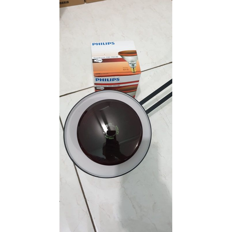 Lampu Terapi infrared Philips 150w + Tiang Lampu