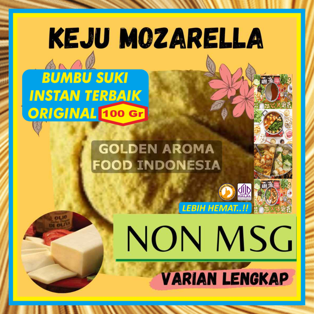 

Bumbu Hotpot Instan Keju Mozarella Non MSG 100Gr Sample Mozarella Cheese Kecil Tanpa MSG Kecil Halal Suki Steamboat Shabu Sabu Kuah Soup Original Stemboat Steambot Steamboot Sukiyaki Grill Bakar Instant Gafi Murah Enak Terbaik Premium Promo Rekomendasi