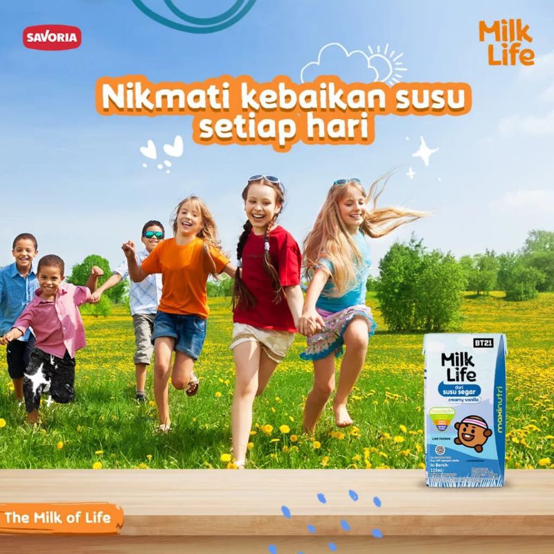 

13 - Susu Milk Life UHT Kids Creamy Vanilla milk - rasa vanila 125ml