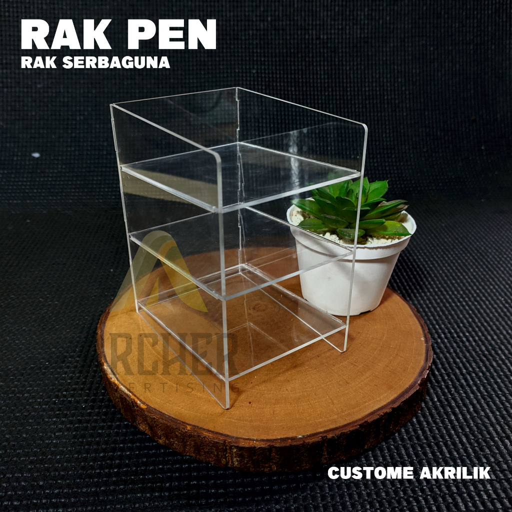 RAK PAN RAK SERBAGUNA AKRILIK BENING 2 MM