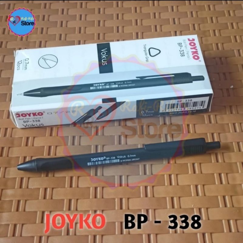 

Pulpen Pena BP-338 Vokus 0,7 mm Ball Pen Joyko Hitam/Black