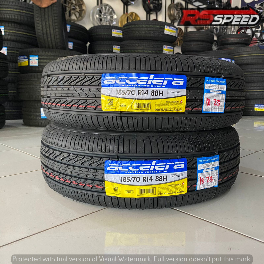 Ban Mobil Standar Ukuran 185 70 Ring 14 Merk Accelera Bukan Brigstone
