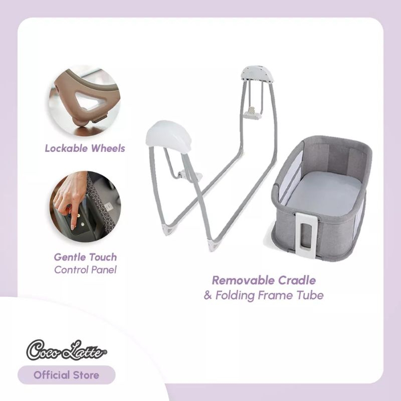 Cocolatte Auto Sway Sidebed with Bluetooth Baby Box - Boks Bayi Otomatis