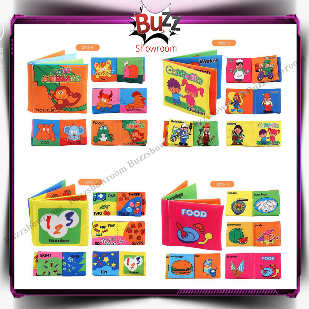 Cloth Book Buku Kain Edukasi Anak Bayi Soft Pillow Book Baby Book