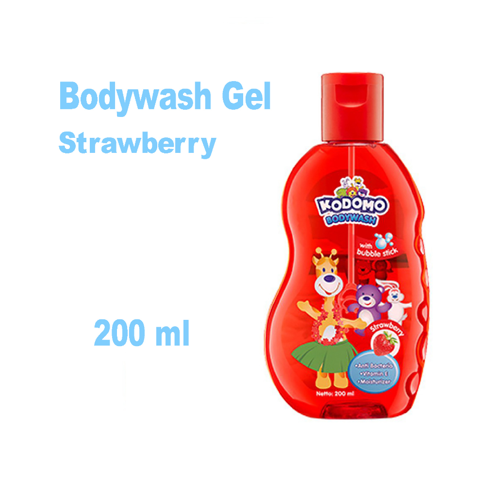 Kodomo Bodywash Shower Gel Orange / Cherry / Strawberry / Blueberry Botol 200ml - Sabun Mandi Anak