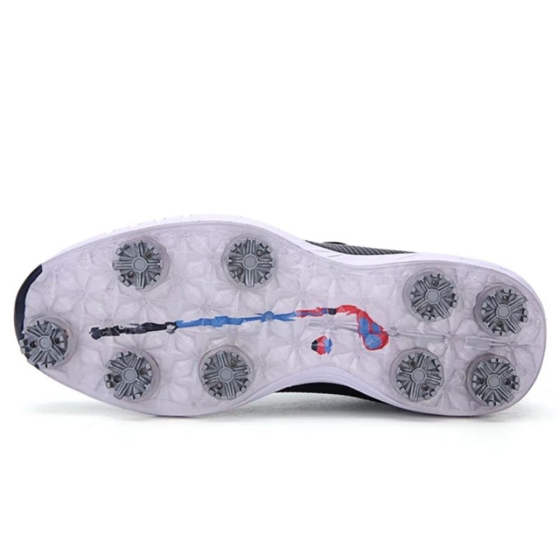 Sepatu Golf Tali Knob BOA Golf Shoes Black 8002