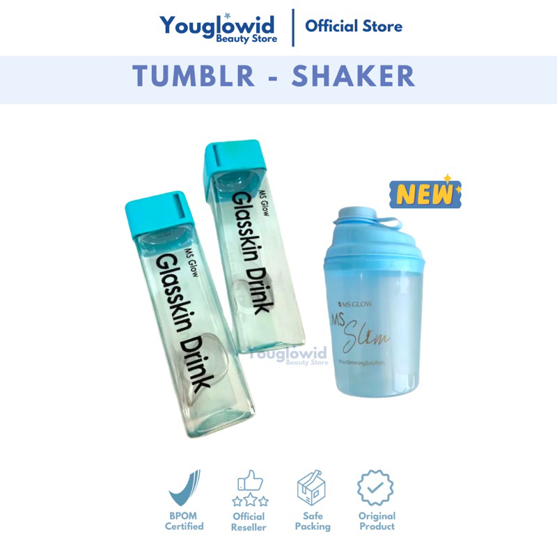 Tumblr Botol Gelas Shaker Milkshake Plastik Original Msglow Viral