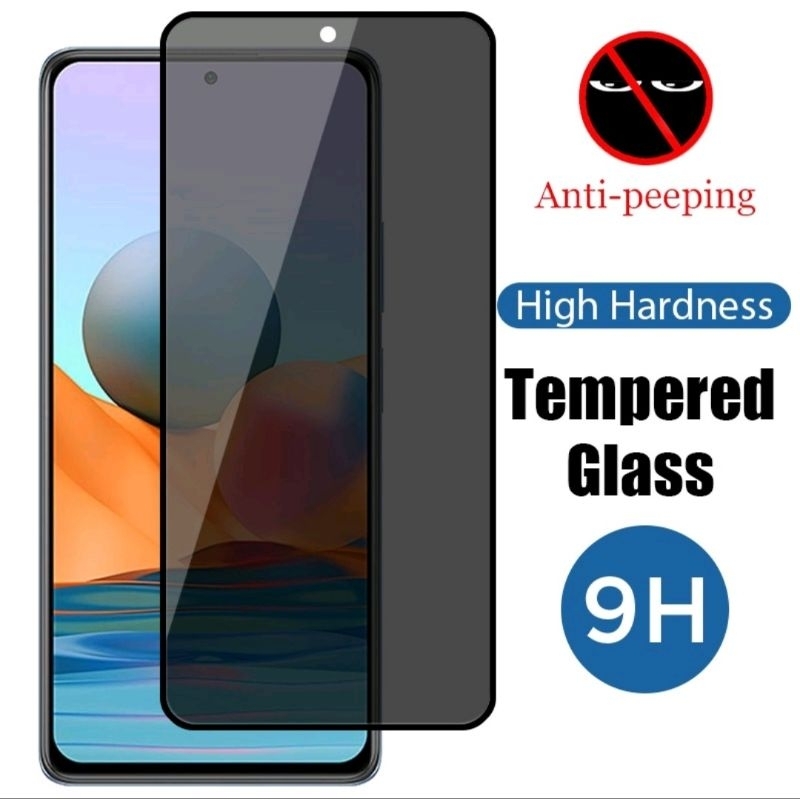 Temper Spy Tg Kaca Tempered Glass Vivo Y02, Y12, Y15, Y16, Y17, Y22, Y35, Y36 Tempered Glass Privacy Anti-Spy Physical Rein Forcement Technology No Broken Edge Tempered Glass Screen Protector Anti Peeping Anti Shock AntiDust Privacy Anti Spy Redmi Note 12