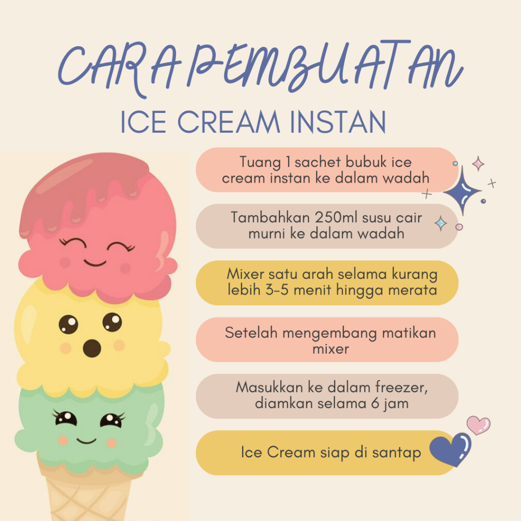 BUBUK ICE CREAM INSTAN SACHET 80 Gram