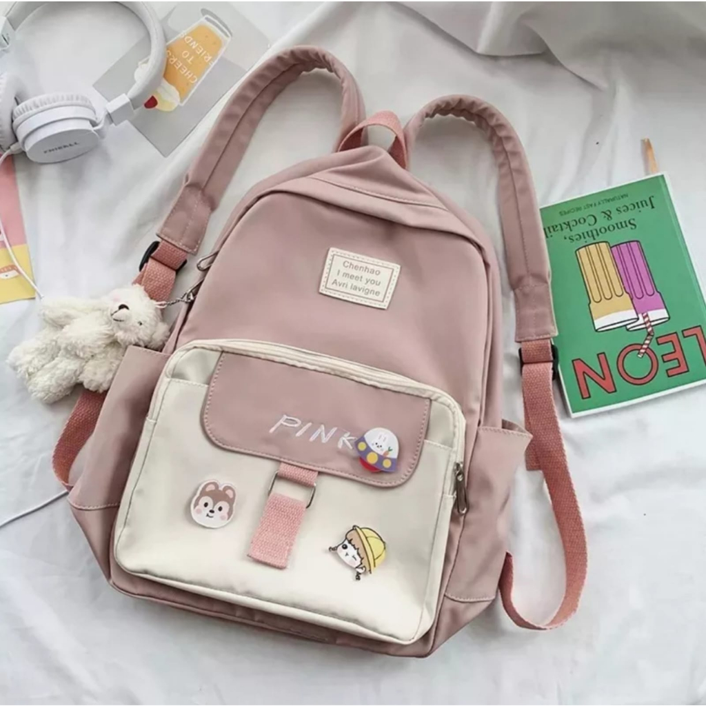 Tas Ransel Cewek merah Imut Lucu / Selempang Cewek Murah Keren