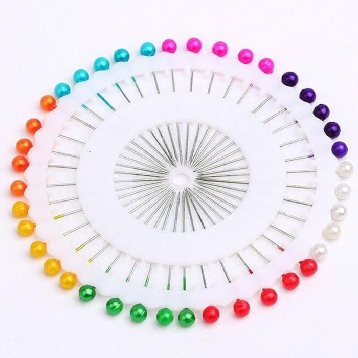 JARUM PENTUL BULAT 1 LUSIN MURAH / JARUM HIJAB WARNA