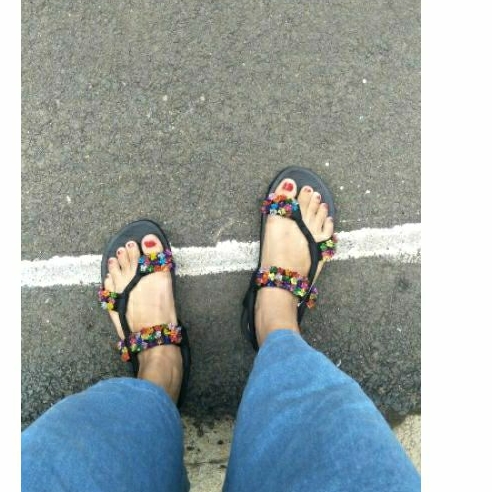 Aurora Beads Sandals/ Sandals Beads Wanita / Sandal mute-manik wanita