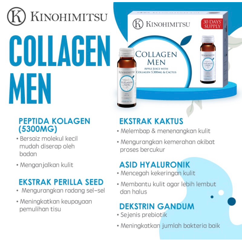 Kinohimitsu Collagen Men 5300mg 16 botol