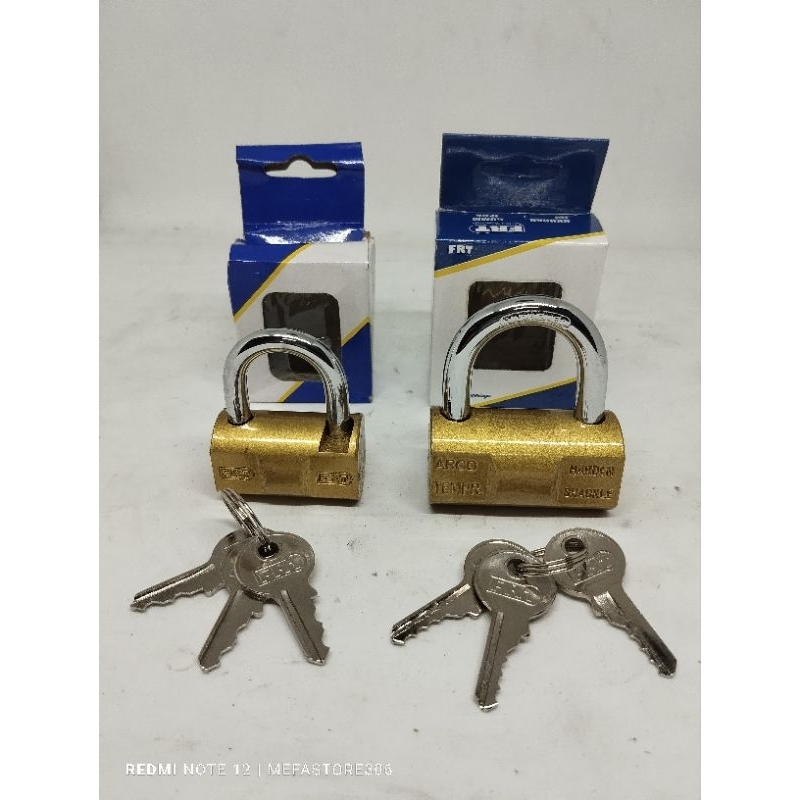 Gembok Pagar Kuningan Model viro /Gembok Bulat Frt