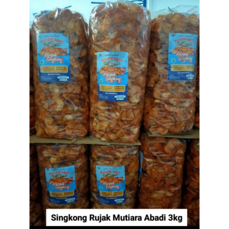 

Keripik singkong rujak mutiara abadi 3kg