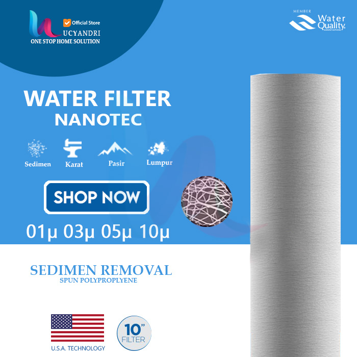 Cartridge Saringan Air / Filter Air Nanotec PP Sedimen 10&quot;