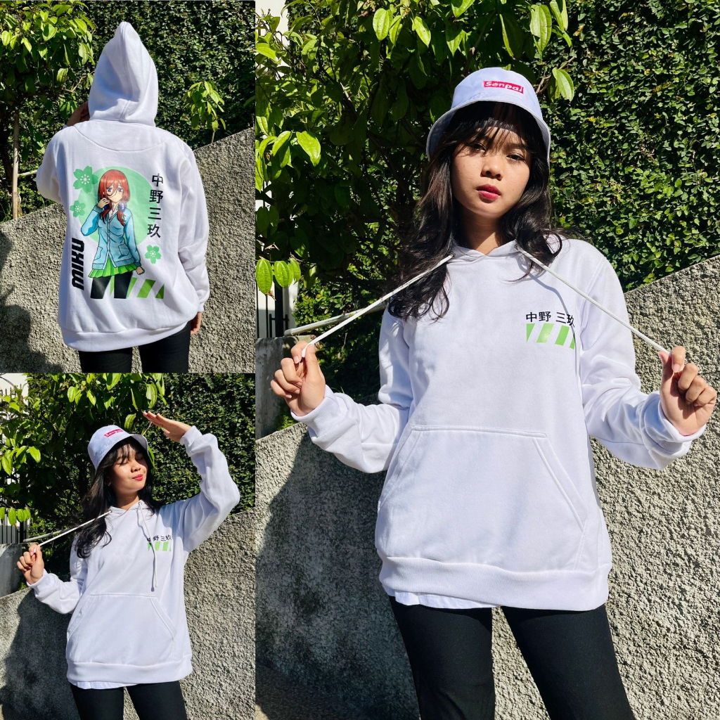 Hoodie Miku Nakano Anime Manga The Quintessential Quintuplets