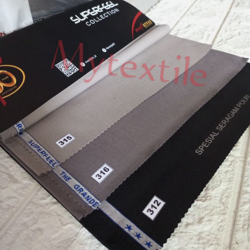 kain seragam Polri superfeel bluelabel by maxistyle