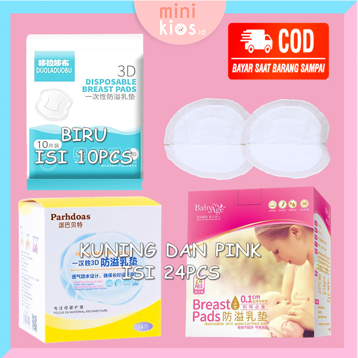 BREAST PAD ISI 24PCS SIDE CUT SHAPE / BREASTPAD PENYERAP ASI